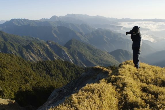 Fotógrafo en las montañas